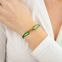 Michelle Bijoux Bracelet 2 Hearts One Size Gold
