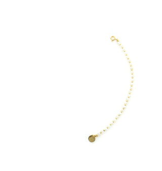 Solid Gold Edelsteen Tussenstuk Armband - Mother Of Pearl