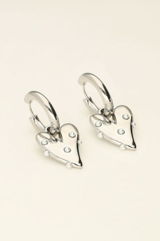 Kaufen zilver My Jewellery Klobige Ohrringe mit Miniblumen 
