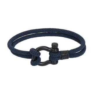 Koop blauw iXXXi Jewelry men's bracelet Alex Black (LENGTH: 21.5CM)