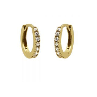 Koop crystal Karma Earrings rhinestone gold