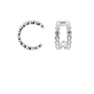 Kopen zilver Karma Earcuff 2 Rijen Zirkonias