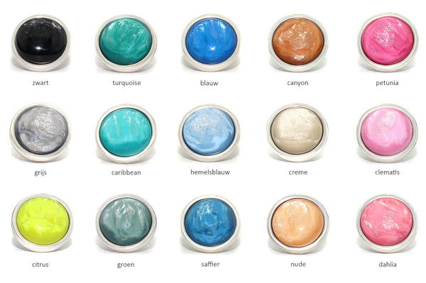 Qoss Oorbel-Marie kort diverse kleuren (2.2CM)