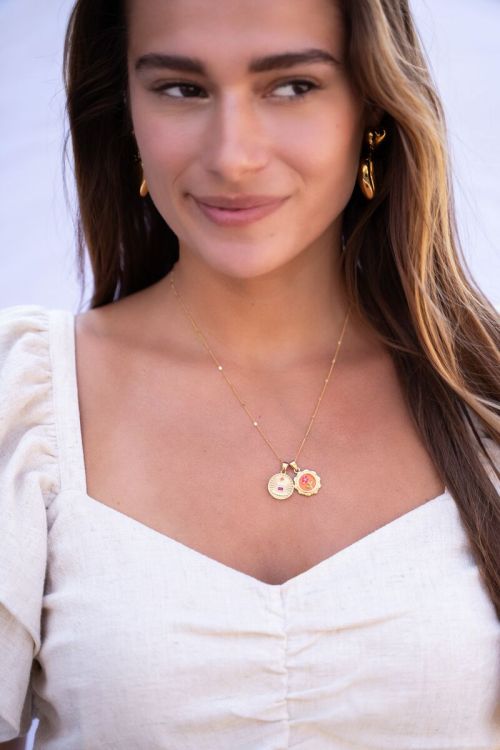 My Jewellery Casa fiore bedel met handgeschilderde bloem