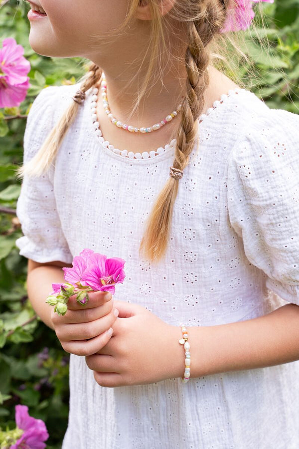 My Jewelery Bracelet with large heart and pearls