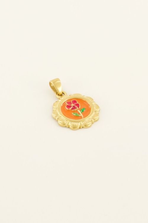 My Jewellery Casa fiore bedel met handgeschilderde bloem