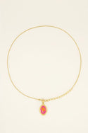My Jewelery Casa fiore necklace with pink flower pendant 