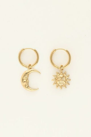 My Jewelery Chunky earrings with mini flowers 