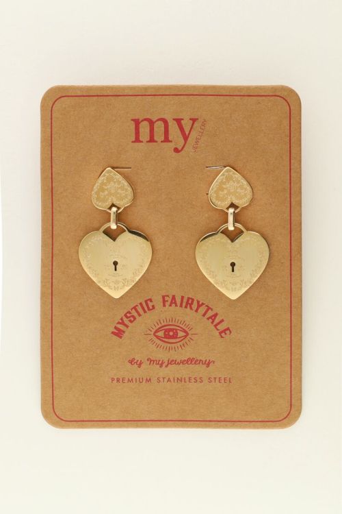 My Jewellery Mystic dubbele hart oorbellen