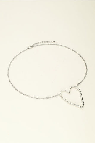 Kaufen silber My Jewellery Halskette mit großem Herz und Perlen 