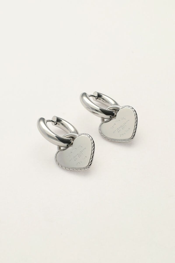 My Jewellery Candy oorringen met grote harten