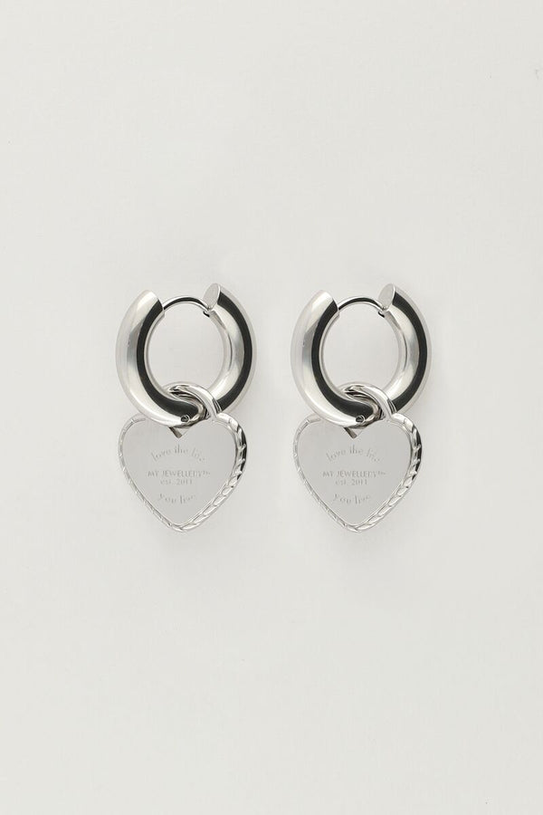 My Jewellery Candy oorringen met grote harten