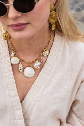 My Jewellery Mer schakel ketting met statement schelpen