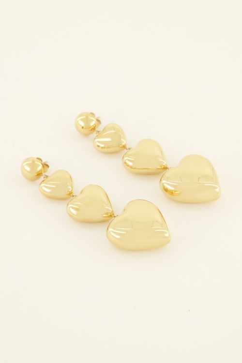 My Jewellery Statement-Ohrringe mit drei Herzen 