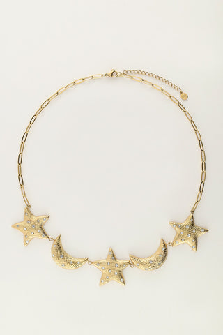 My Jewellery Starry statement ketting met manen & sterren