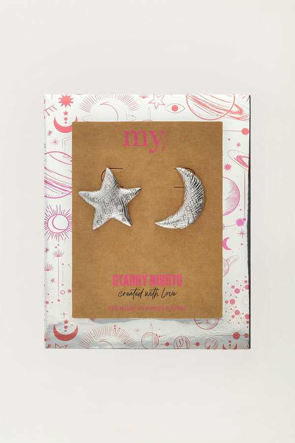 My Jewellery Starry studs maan & ster