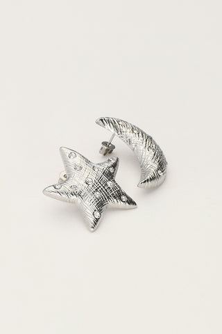 Kopen zilver My Jewellery Starry studs maan & ster