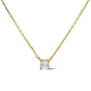 Karma Collier Klassiek Ronde Steen Crystal