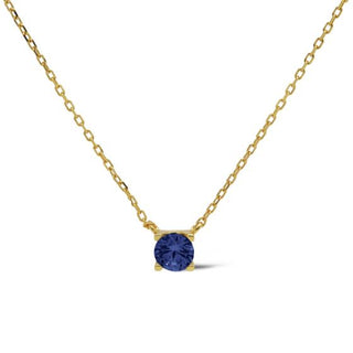 Karma Collier Klassiek Ronde Steen Saffier Blauw