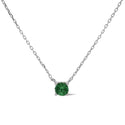 Karma Collier Klassiek Ronde Steen Smaragd Groen