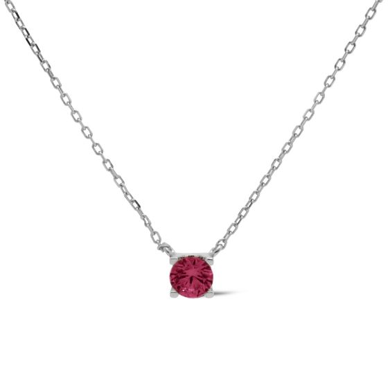 Karma Collier Klassiek Ronde Steen Robijn Rood