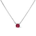Karma Collier Klassiek Ronde Steen Robijn Rood