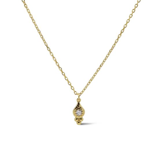 Karma Collier Steen In Sierlijke Setting Crystal