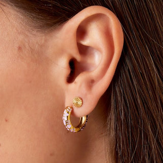 Bijoutheek Earrings Flowers Gold