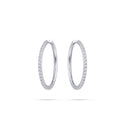 Gisser Jewels - Earrings rhodium-plated sterling silver - with zirconia stones