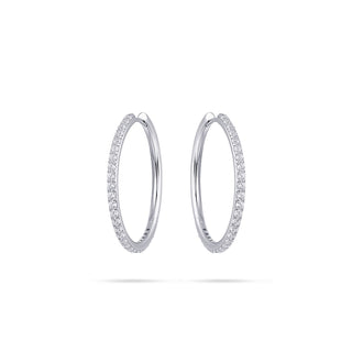 Gisser Jewels - Earrings rhodium-plated sterling silver - with zirconia stones