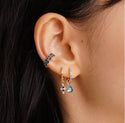 Dottilove Earrings 2 row of stones