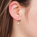 Dottilove Earrings pearl white stones
