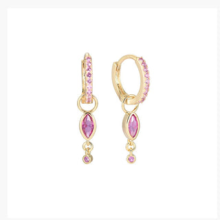 Koop pink Dottilove Earrings oval stone