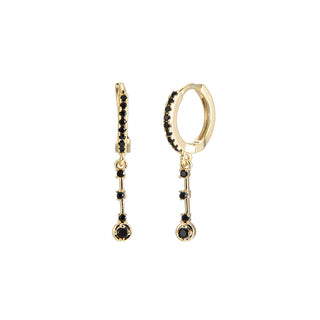 Koop black Dottilove Earrings tube stones