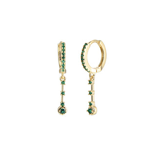 Koop green Dottilove Earrings tube stones
