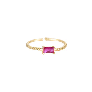 Koop fuchsia Dottilove Ring (Jewelry) Baguette One Size