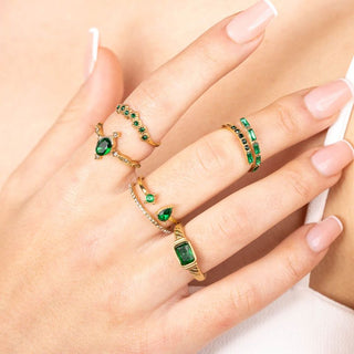 Bijoutheek Ring (Jewelry) Daisy Rhinestone Stones Crystal (One Size)