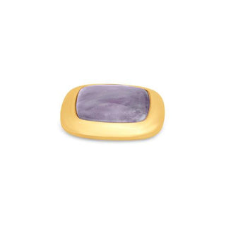 Koop purple Melano Kosmic Gem Square Large stone Gold (28MM)