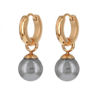 Koop rose Kalli stainless steel Earring Pearl (13MM)