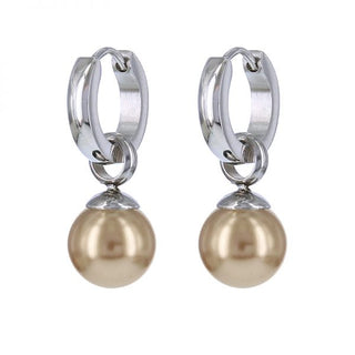 Koop silver Kalli stainless steel Earring Pearl (13MM)