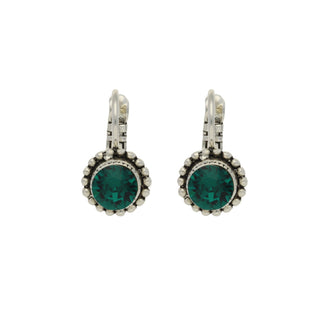Koop emerald Camps &amp; Camps earring silver-1A438
