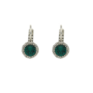 Koop emerald Camps &amp; Camps earring silver-1A563