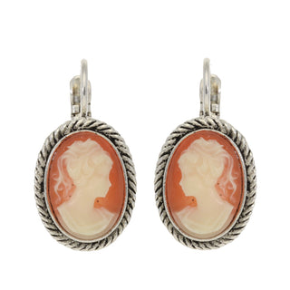 Koop coral Camps &amp; Camps Earring silver Cameo