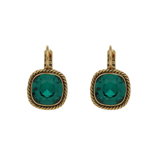 Koop emerald Camps &amp; Camps square earring Gold