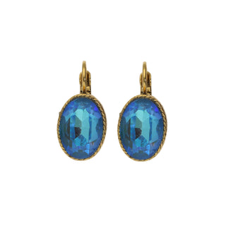 Koop royal-blue Camps &amp; Camps earring Gold oval