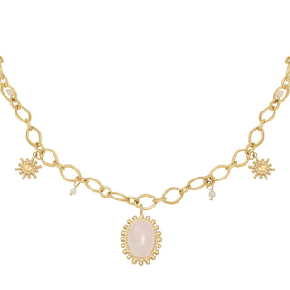 Yehwang Necklace regal quartz gold