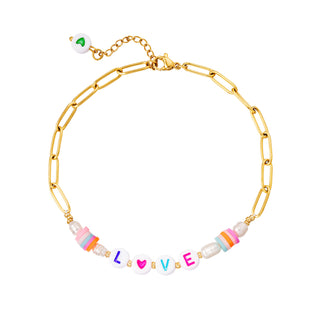 Yehwang Anklet Love Gold