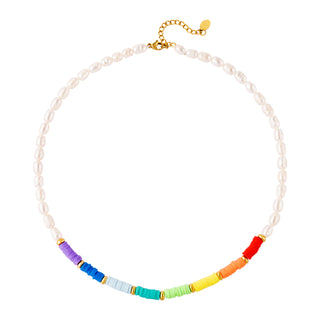 Yehwang Necklace Rainbow Pearls