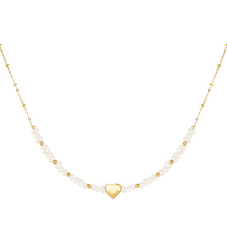 Koop gold Yehwang Necklace Pearls Heart