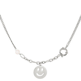 Kaufen silber Yehwang Halskette Smiley Pearl Gold